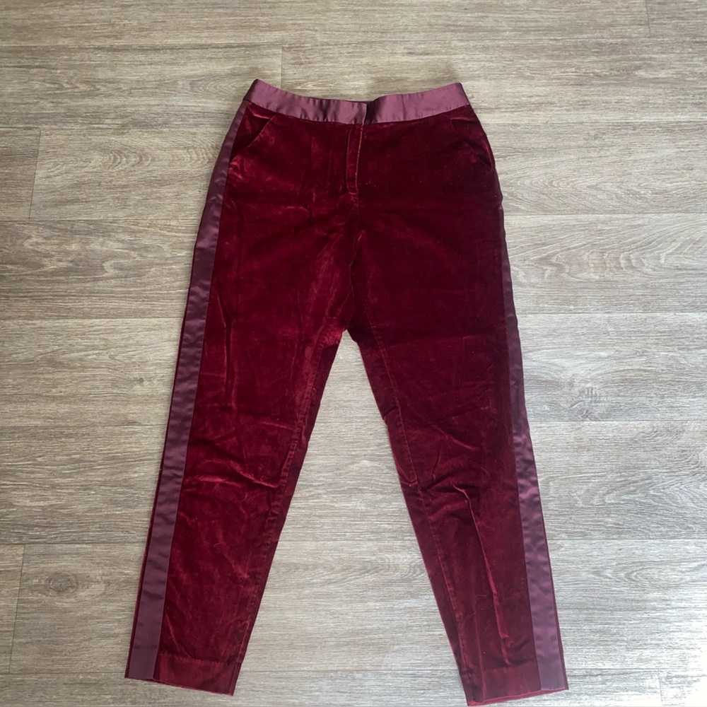 Altuzarra Pants volver & satin red size 4